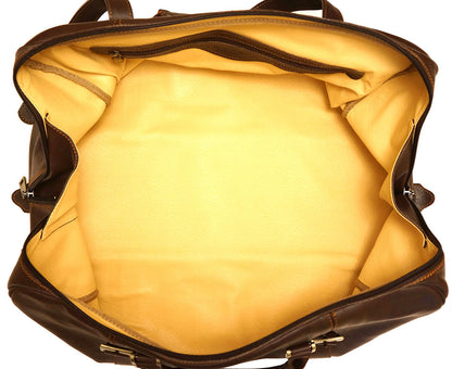 Fortunato Leather travel bag - Made In Italy