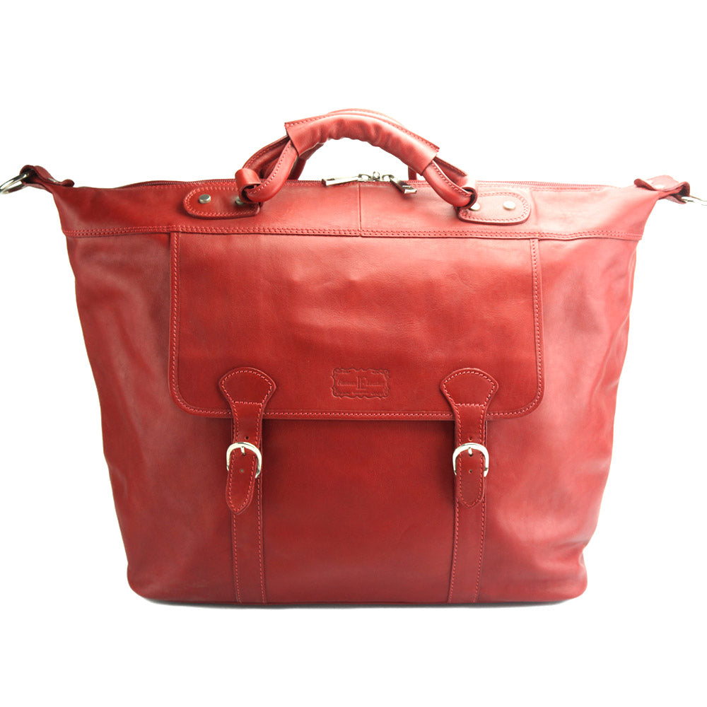 Weekender Leather Travel bag - Made In Italy