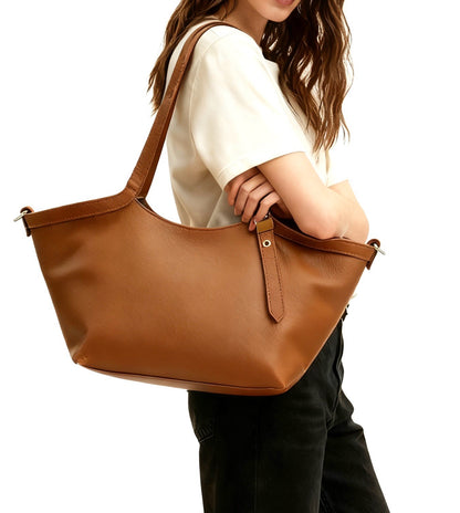 Samantha Italian Cow Leather Shoulder Bag - Made In Italy