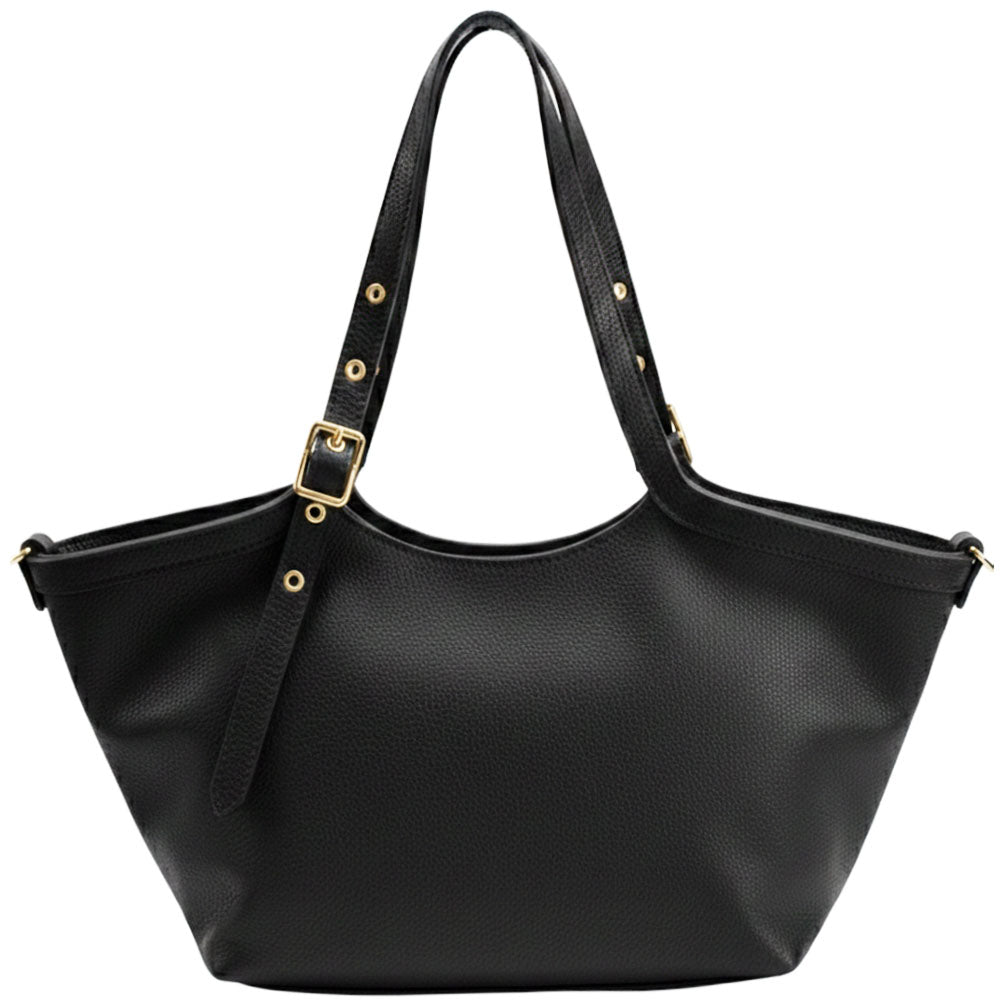 Samantha Italian Cow Leather Shoulder Bag - Made In Italy