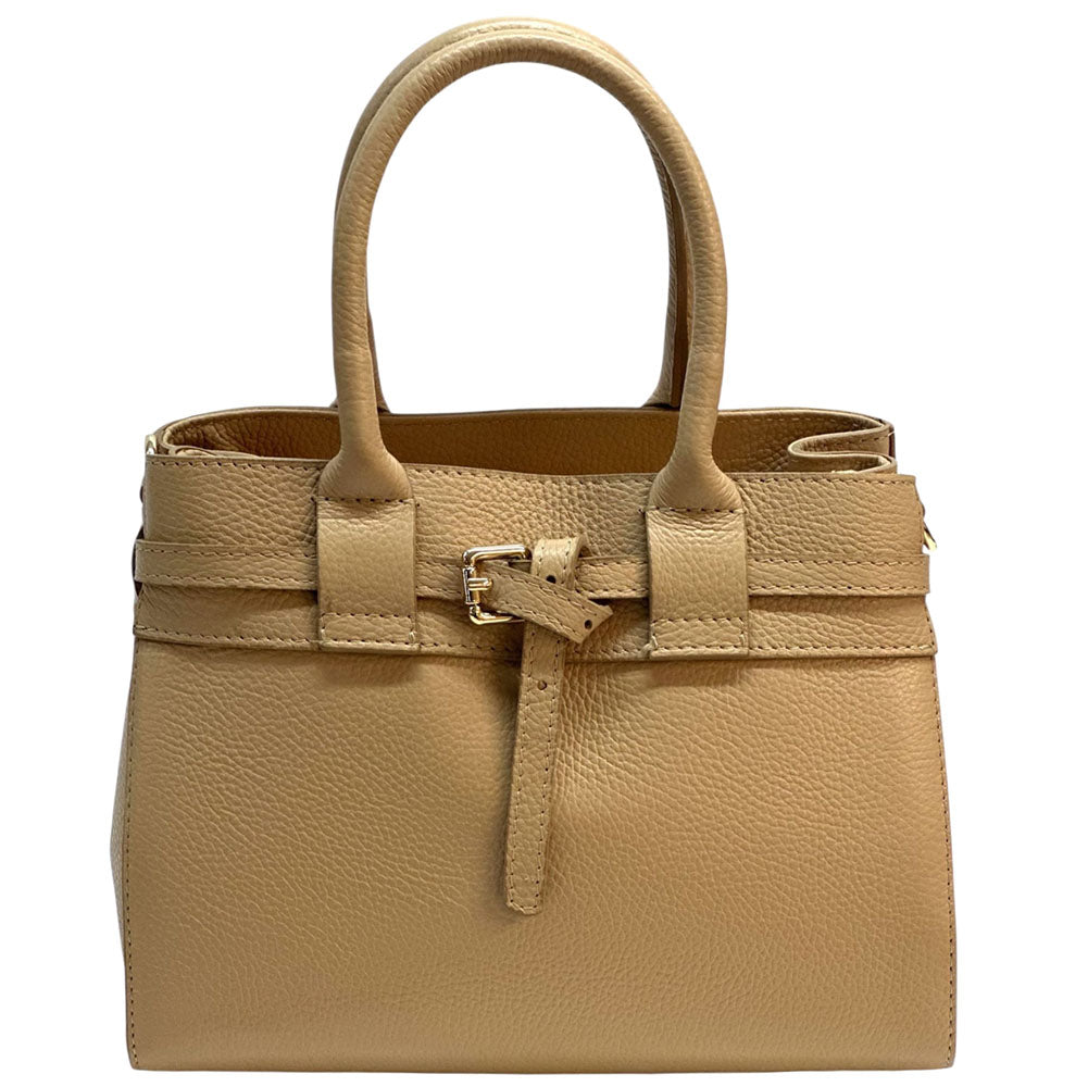 Voyage structured cow leather bag - Made In Italy