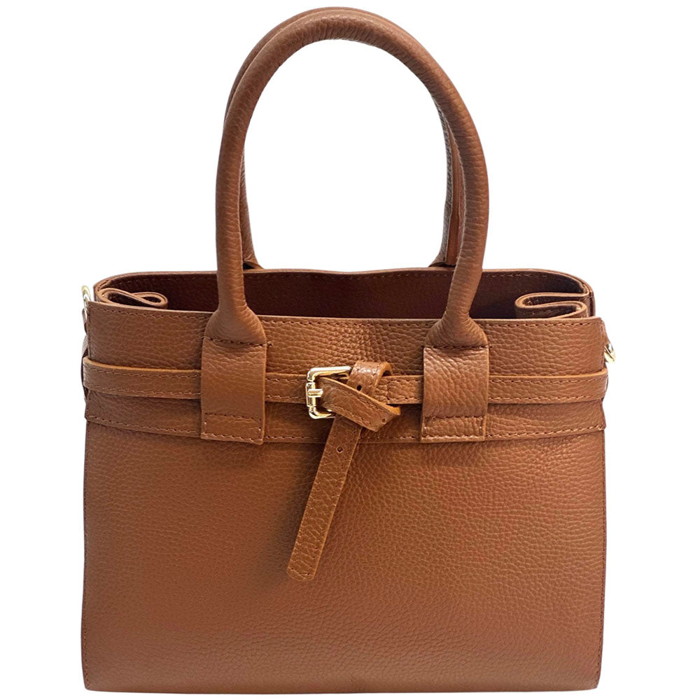 Voyage structured cow leather bag - Made In Italy