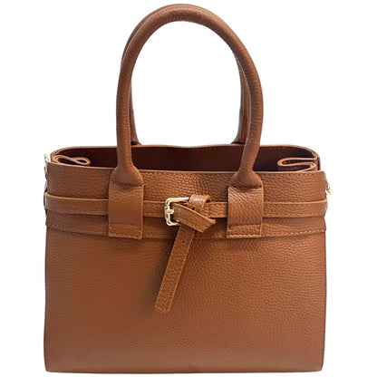 Voyage structured cow leather bag - Made In Italy