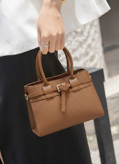 Voyage structured cow leather bag - Made In Italy