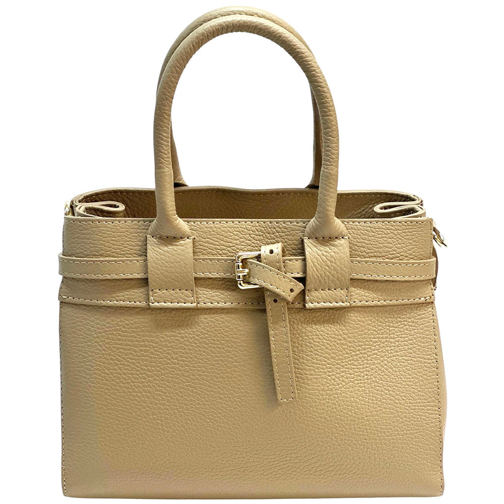 Voyage structured cow leather bag - Made In Italy