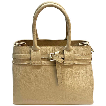 Voyage structured cow leather bag - Made In Italy