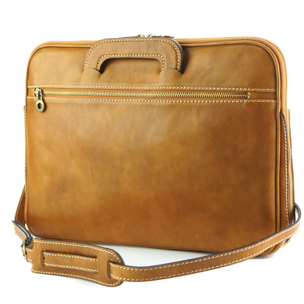 Porte-Documents Jour in Italian Vacchetta leather - Made In Italy