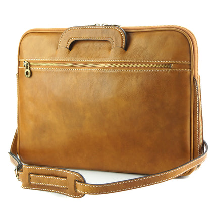 Porte-Documents Jour in Italian Vacchetta leather - Made In Italy