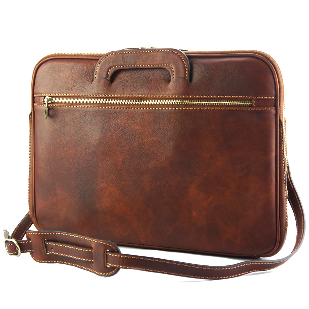 Porte-Documents Jour in Italian Vacchetta leather - Made In Italy