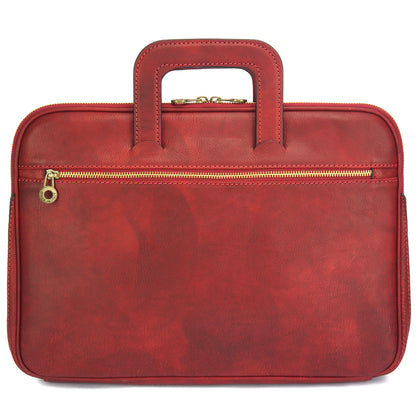 Porte-Documents Jour in Italian Vacchetta leather - Made In Italy