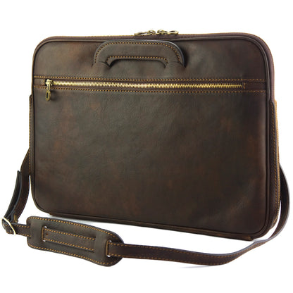Porte-Documents Jour in Italian Vacchetta leather - Made In Italy