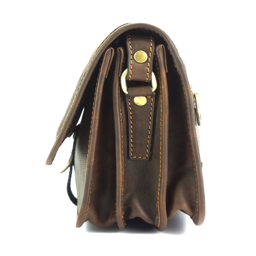 Marilena leather Cross-body bag - Made In Italy