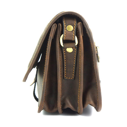Marilena leather Cross-body bag - Made In Italy