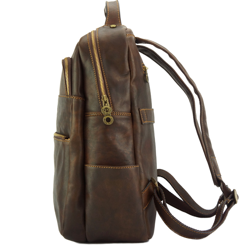 Charlie backpack in cow leather - Made In Italy