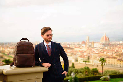 Charlie backpack in cow leather - Made In Italy