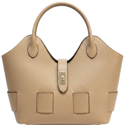 Lunetta Italian Cow Leather Tote Bag - Made In Italy