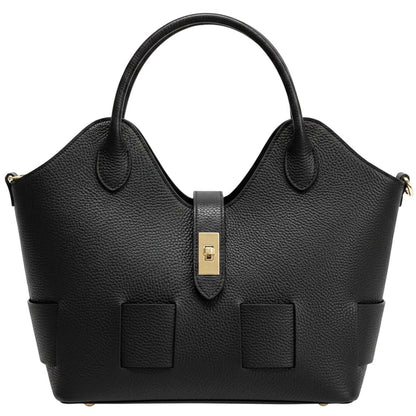 Lunetta Italian Cow Leather Tote Bag - Made In Italy