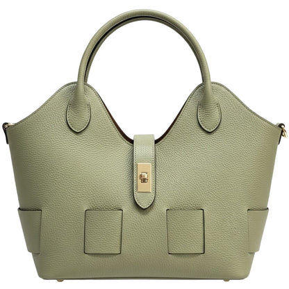 Lunetta Italian Cow Leather Tote Bag - Made In Italy