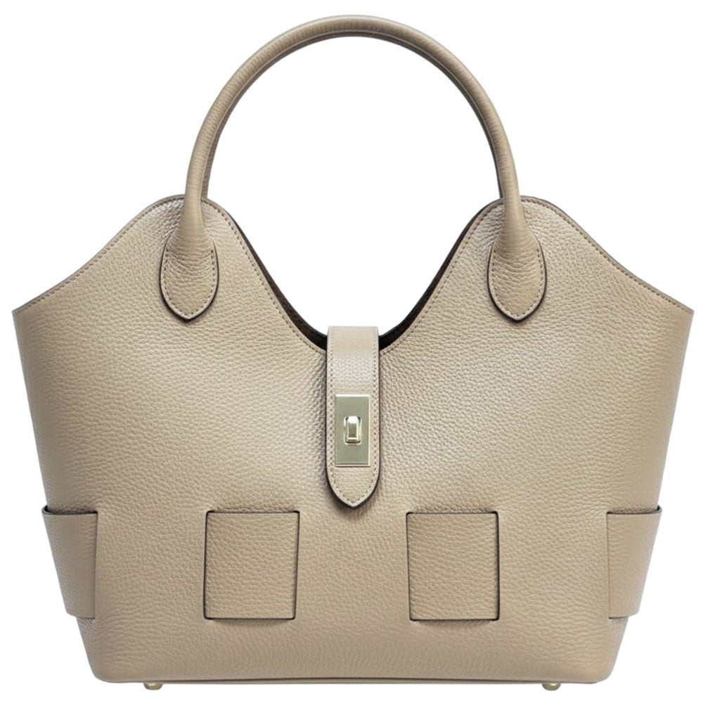 Lunetta Italian Cow Leather Tote Bag - Made In Italy