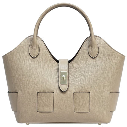 Lunetta Italian Cow Leather Tote Bag - Made In Italy