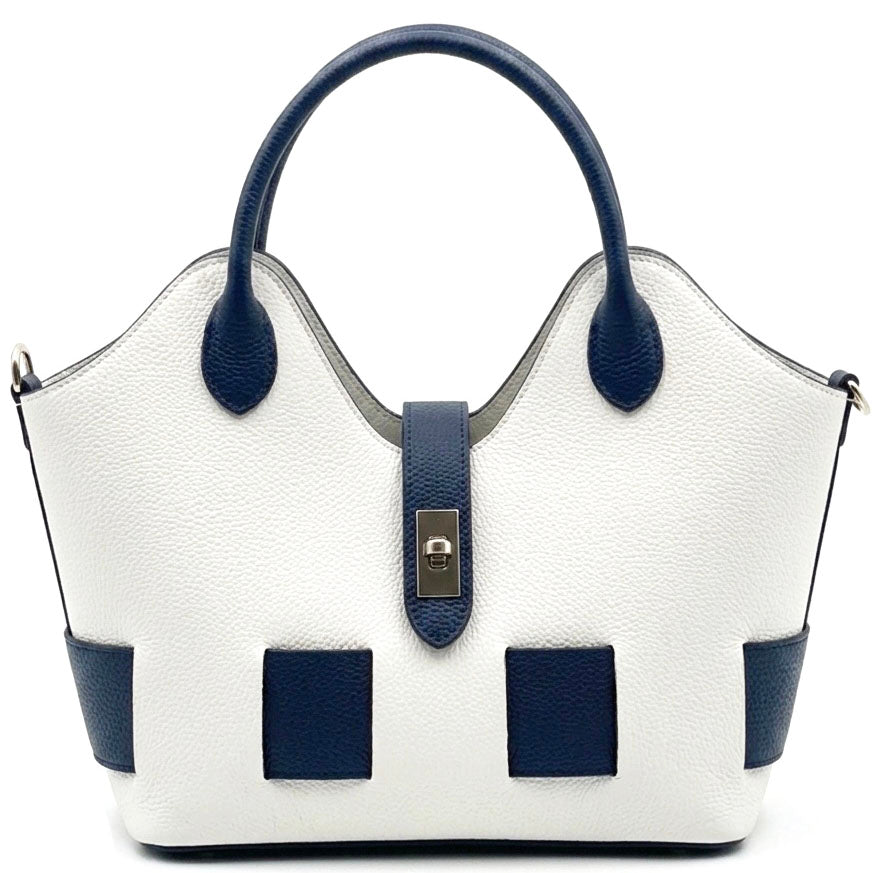 Lunetta Italian Cow Leather Tote Bag - Made In Italy