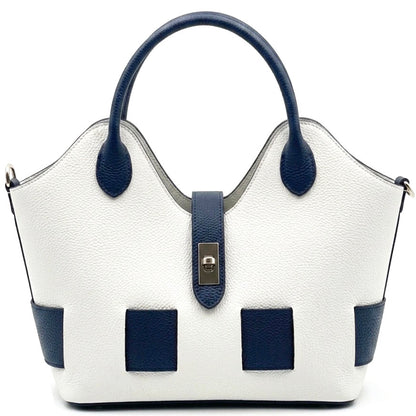 Lunetta Italian Cow Leather Tote Bag - Made In Italy