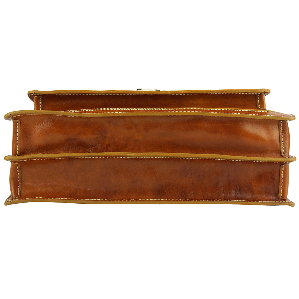 Dalmazio Leather Briefcase - Made In Italy