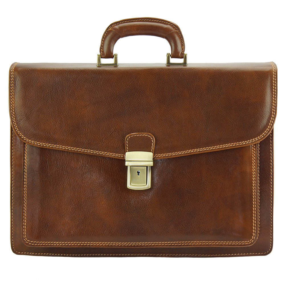 Dalmazio Leather Briefcase - Made In Italy
