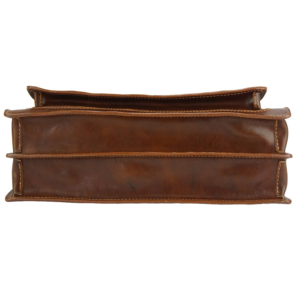 Dalmazio Leather Briefcase - Made In Italy