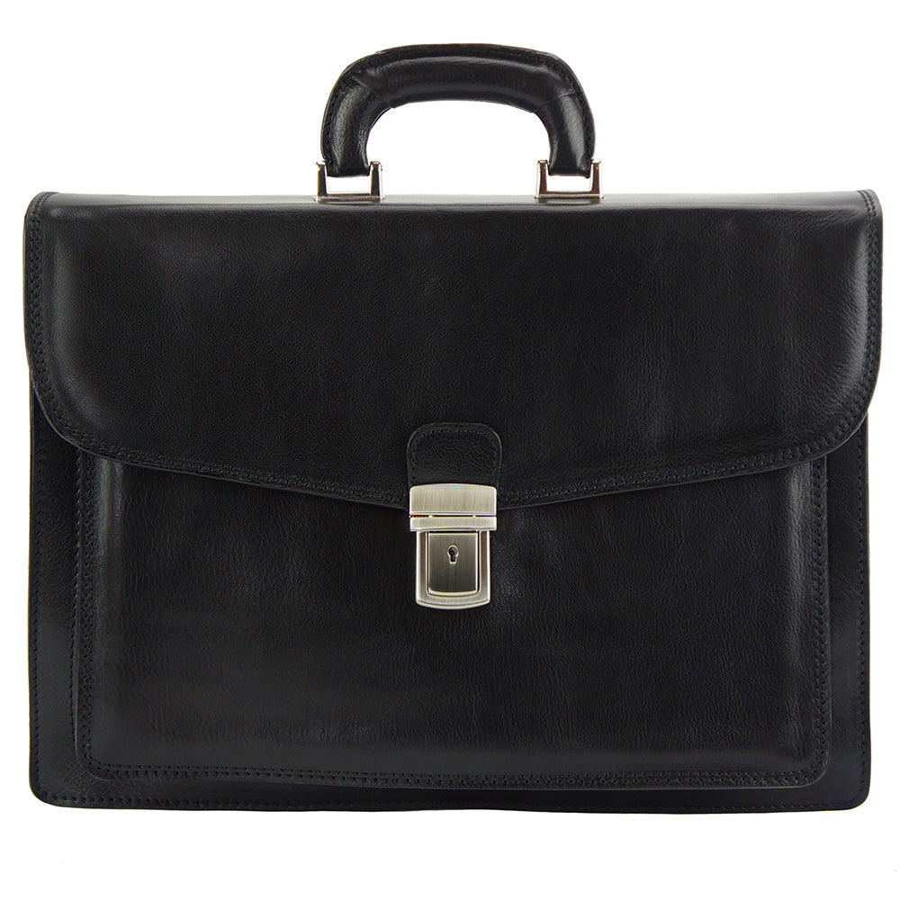 Dalmazio Leather Briefcase - Made In Italy