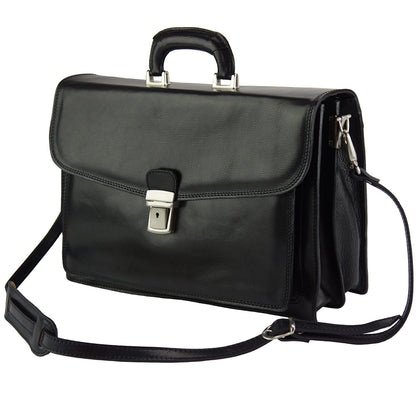 Dalmazio Leather Briefcase - Made In Italy