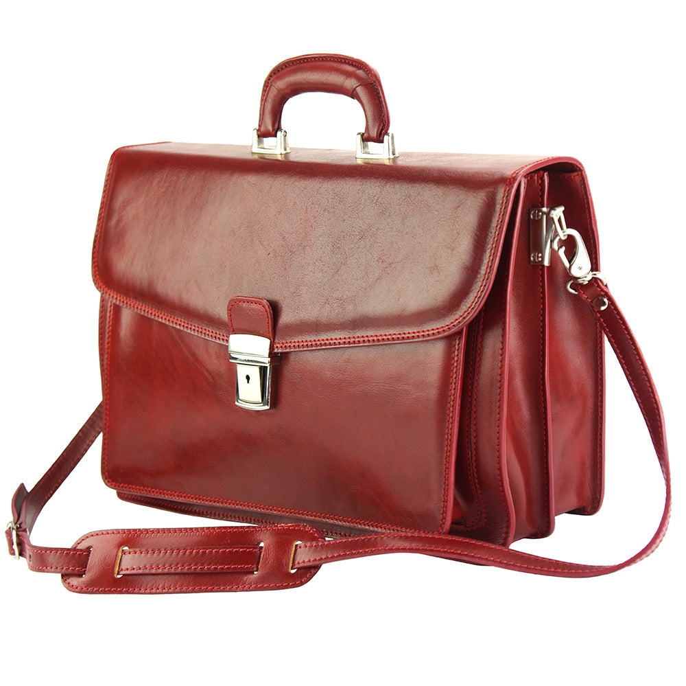 Dalmazio Leather Briefcase - Made In Italy