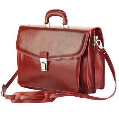 Dalmazio Leather Briefcase - Made In Italy