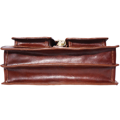 Magnate Leather Briefcase - Made In Italy