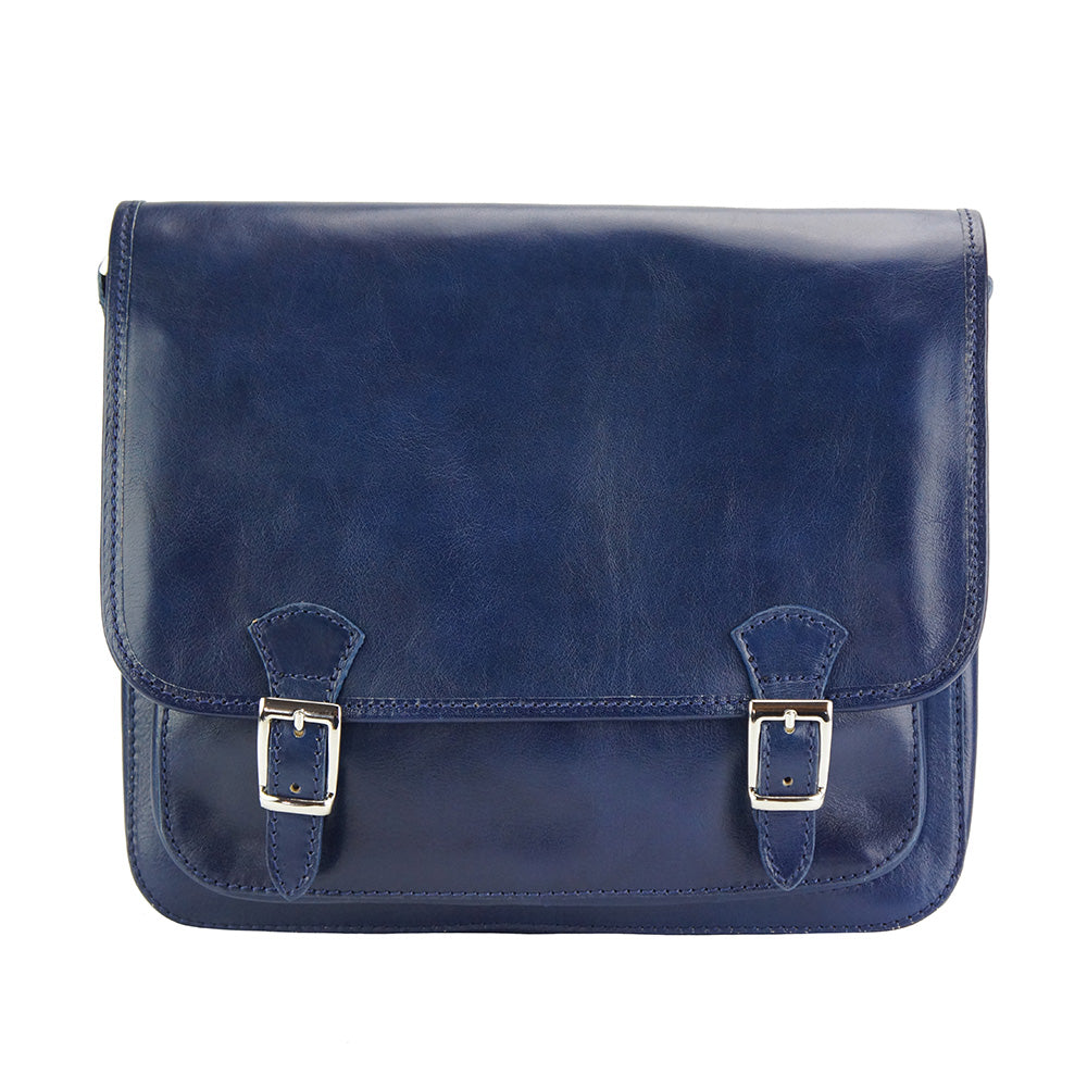 Palmira Leather Messenger Bag - Made In Italy
