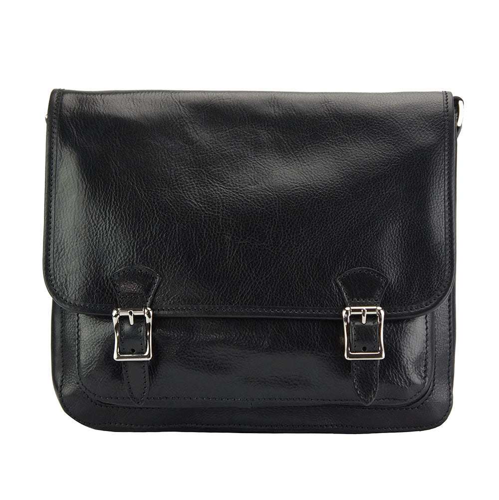 Palmira Leather Messenger Bag - Made In Italy