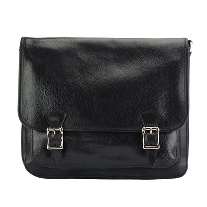 Palmira Leather Messenger Bag - Made In Italy