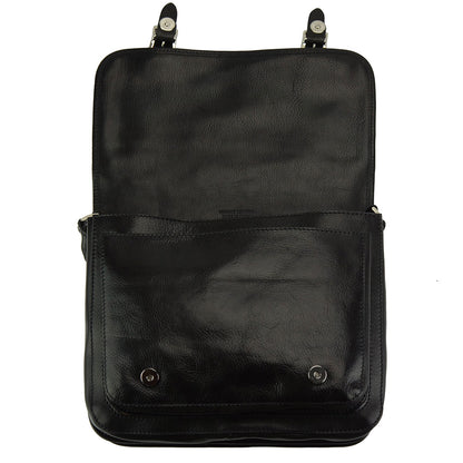 Palmira Leather Messenger Bag - Made In Italy