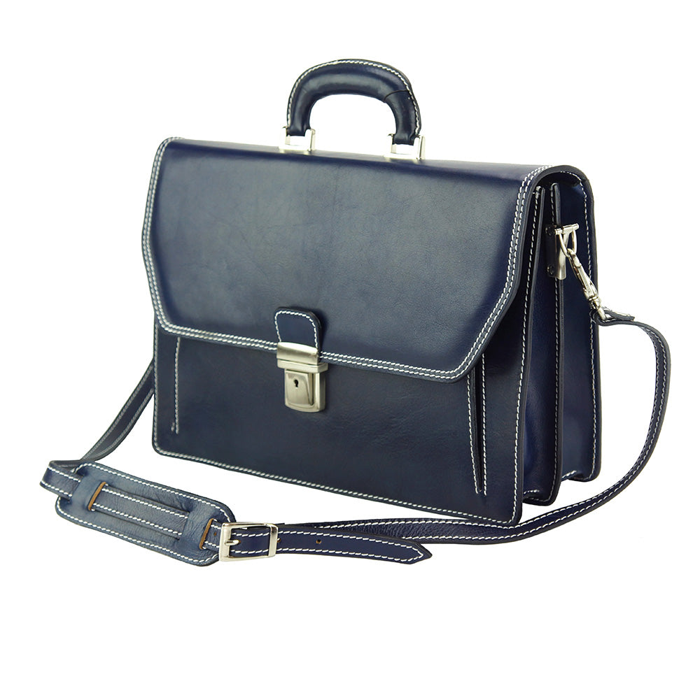 Sergio leather Mini briefcase - Made In Italy