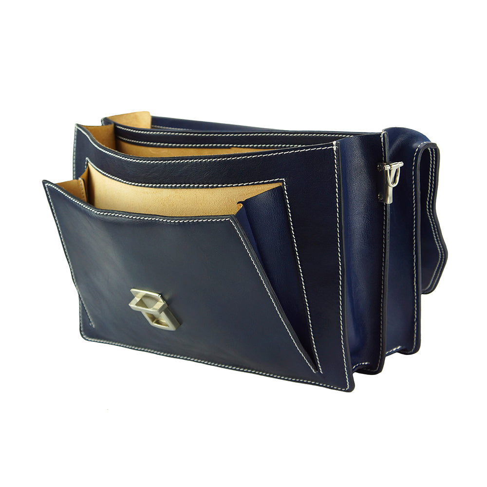 Sergio leather Mini briefcase - Made In Italy