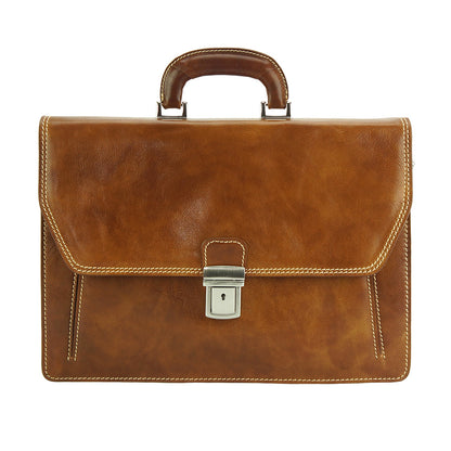 Sergio leather Mini briefcase - Made In Italy