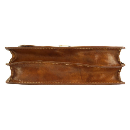 Sergio leather Mini briefcase - Made In Italy