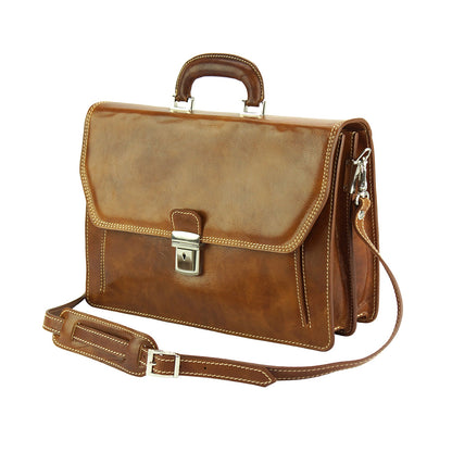Sergio leather Mini briefcase - Made In Italy