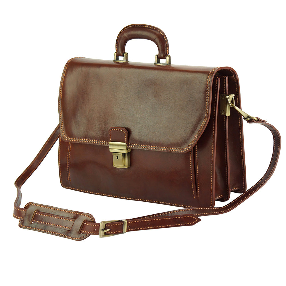Sergio leather Mini briefcase - Made In Italy