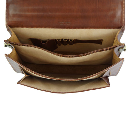 Sergio leather Mini briefcase - Made In Italy