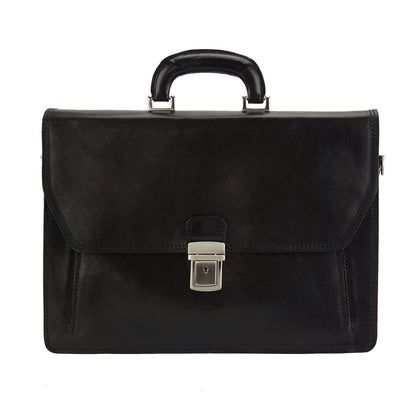Sergio leather Mini briefcase - Made In Italy