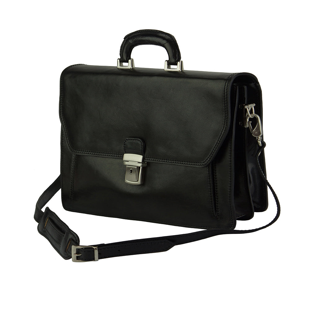 Sergio leather Mini briefcase - Made In Italy