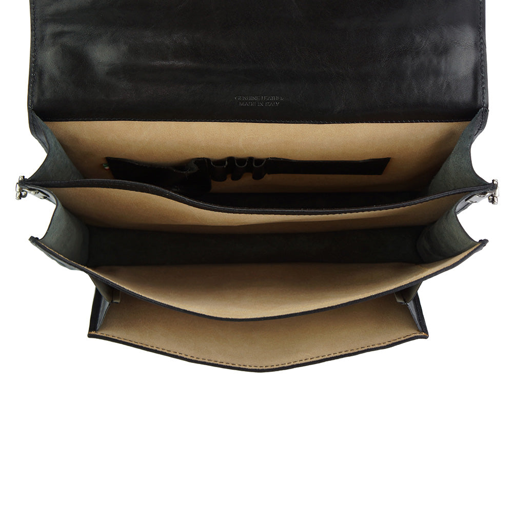 Sergio leather Mini briefcase - Made In Italy
