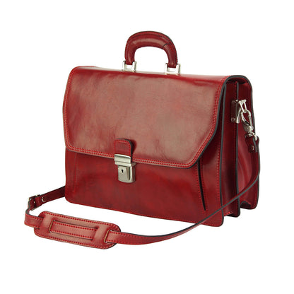 Sergio leather Mini briefcase - Made In Italy