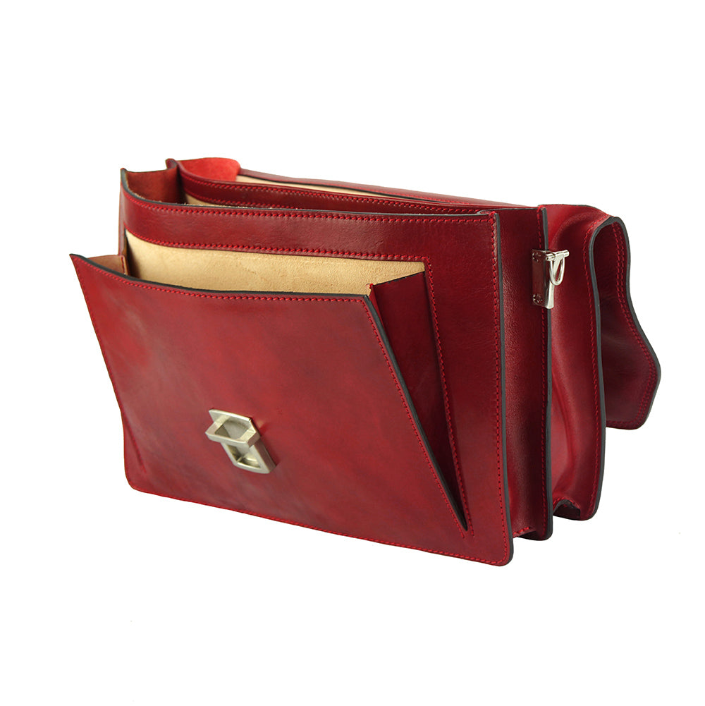 Sergio leather Mini briefcase - Made In Italy
